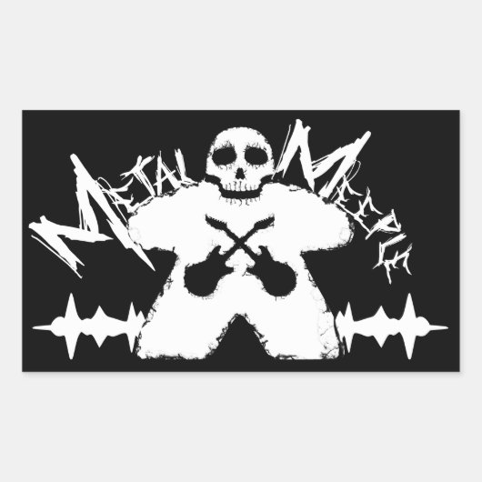 Metal Meeple - Sticker (Voorkant)