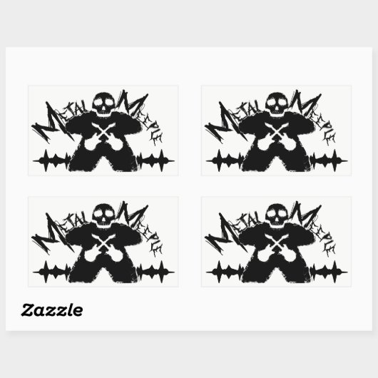 Metal Meeple - Sticker (Vel)