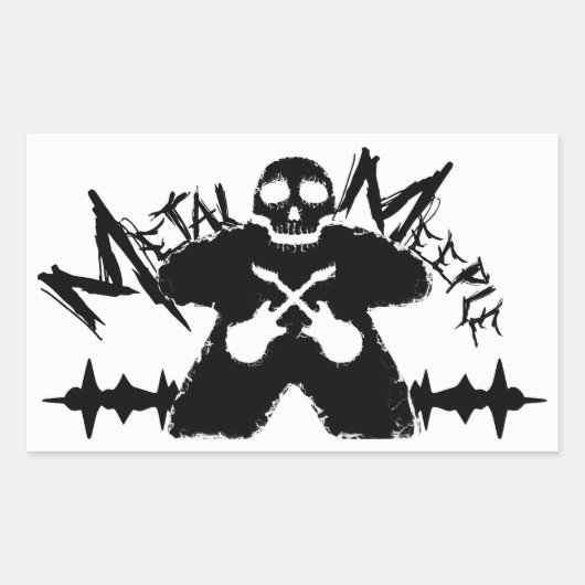 Metal Meeple - Sticker (Voorkant)