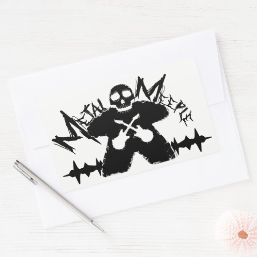 Metal Meeple - Sticker (Envelop)