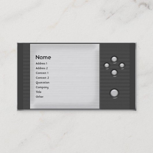 Metal Mesh Visitekaartje (Voorkant)