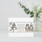 Metal Monkey zodiac, geboren in Gemini 1980 Briefkaart (Staand voorkant)