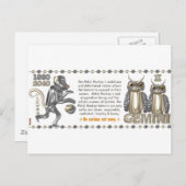 Metal Monkey zodiac, geboren in Gemini 1980 Briefkaart (Voorkant / Achterkant)