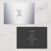 Metal Monogram Visitekaartje (Voorkant / Achterkant)