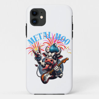 Metal Moo-d – Rockin' Cow with a Guitar Case-Mate iPhone Case