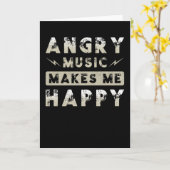 Metal Music Angry Music Kaart (Gele Bloem)