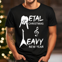 Metal Music Gitaar Kerst Typografie