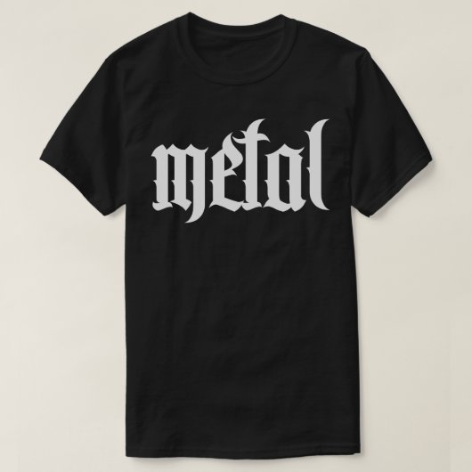 metal music tattoo t-shirt (Design voorkant)