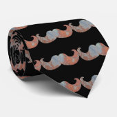 Metal Mustache Stropdas (Opgerold)