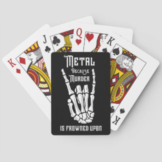 Metal niet Murder Cards Pokerkaarten