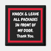 METAL NOTES AMAZON, FEDEX, USPS, LAAT PKGS MAGNEET (Voorkant)