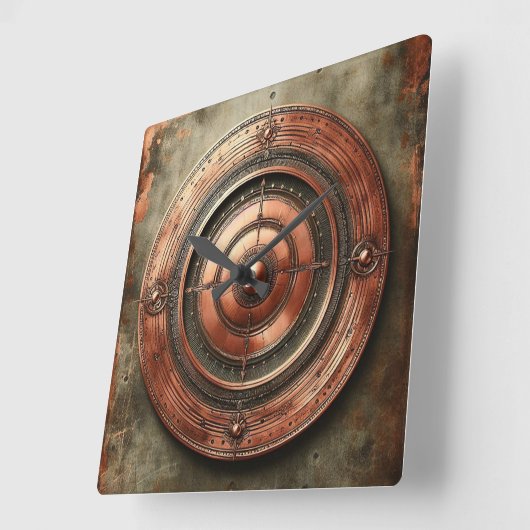 metal object  vierkante klok (Hoek)