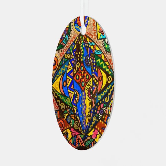 Metal Oval Ornament (Voorkant links)