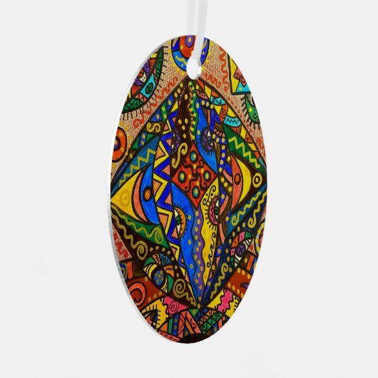 Metal Oval Ornament (Voorkant Rechts)