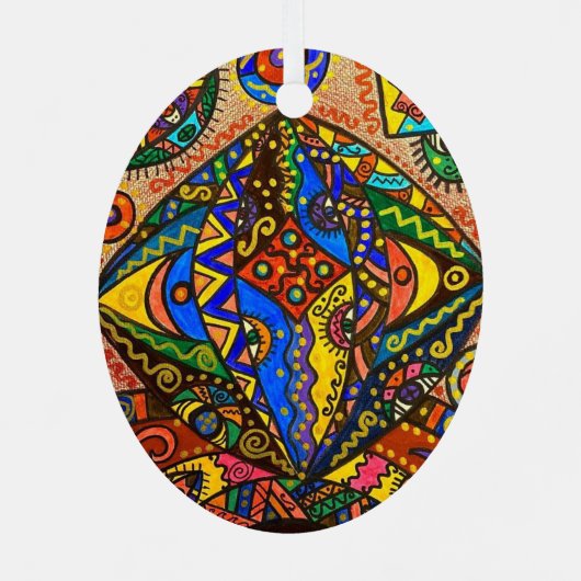 Metal Oval Ornament (Achterkant)