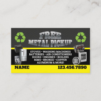Metal Pick up Business Cards - English-Spanish Visitekaartje