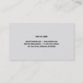 Metal profesional autónomo freelance freelances visitekaartje (Achterkant)