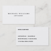 METAL PROFESIONAL ELEGANTE MODERNO MINIMALISTA VISITEKAARTJE (Voorkant / Achterkant)