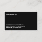 METAL PROFESIONAL ELEMEGANTE MODERNO SIMPLE VISITEKAARTJE (Achterkant)