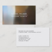 METAL PULIDO ACERO PROFESIONAL ELEGANTE MODERNO VISITEKAARTJE (Voorkant / Achterkant)