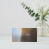 METAL PULIDO ACERO PROFESIONAL ELEGANTE MODERNO VISITEKAARTJE (Staand voorkant)