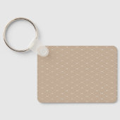 Metal Rectangle Sleutelhanger met beren auto (Achterkant)