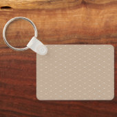 Metal Rectangle Sleutelhanger met beren auto (Achterkant)