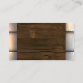 Metal Rivets | Hout | Logo ThuisHammer Visitekaartje (Achterkant)