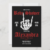 Metal Rock Baby shower Kaart (Voorkant)