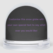 Metal Rock Legend Gepersonaliseerd Sneeuwbol (Achterkant)