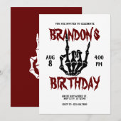 Metal Rock Verjaardag Kaart (Voorkant / Achterkant)