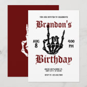 Metal Rock Verjaardag Kaart (Voorkant / Achterkant)