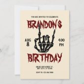 Metal Rock Verjaardag Kaart (Voorkant)