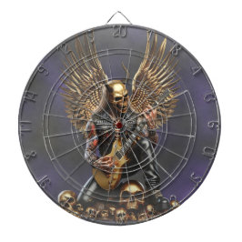 Metal- Rockgitarrist Hell 666 Dartboard Dartbord