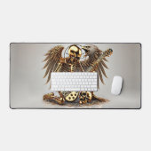 Metal Rockgitarrist mit Adler und Flügel Bureaumat (Keyboard & Muis)