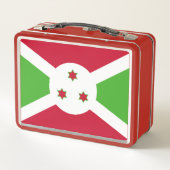 Metal Roestvrij Lunchbox met Burundese vlag (Achterkant)