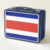 Metal Roestvrij Lunchbox met Costa Rica vlag (Achterkant)