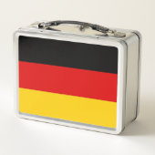 Metal Roestvrij Lunchbox met Duitse vlag (Achterkant)