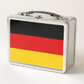 Metal Roestvrij Lunchbox met Duitse vlag (Voorkant)