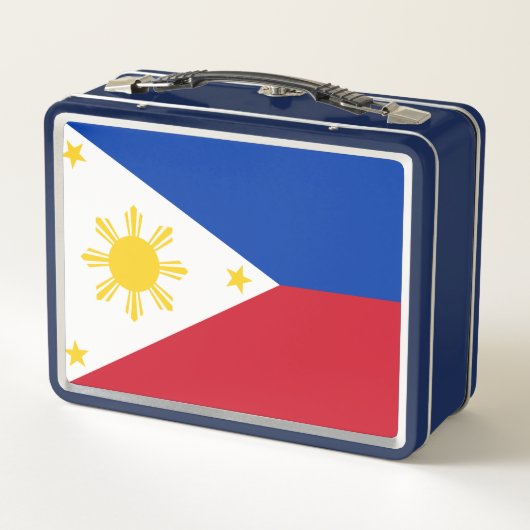 Metal Roestvrij Lunchbox met Filipijnse vlag (Achterkant)