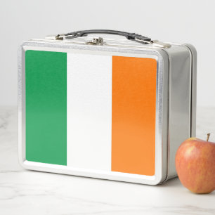 Metal Roestvrij Lunchbox met Ierse vlag