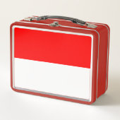 Metal Roestvrij Lunchbox met Indonesische vlag (Voorkant)