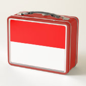 Metal Roestvrij Lunchbox met Indonesische vlag (Achterkant)