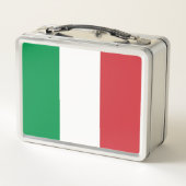 Metal Roestvrij Lunchbox met Italiaanse vlag (Achterkant)