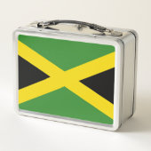 Metal Roestvrij Lunchbox met Jamaicaanse vlag (Achterkant)