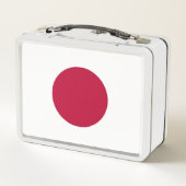 Metal Roestvrij Lunchbox met Japanse vlag (Achterkant)