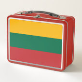 Metal Roestvrij Lunchbox met Litouwse vlag (Voorkant)