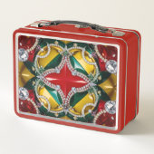 Metal Roestvrij Lunchbox met Los Angeles Kleuren (Achterkant)