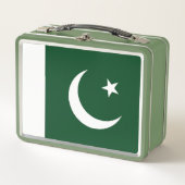 Metal Roestvrij Lunchbox met Pakistaanse vlag (Voorkant)