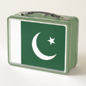 Metal Roestvrij Lunchbox met Pakistaanse vlag (Achterkant)